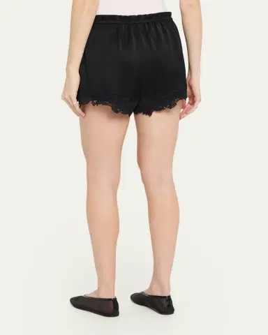 Kobi Halperin Cristal Lace-Trim Relaxed Shorts | Thumbnail 3