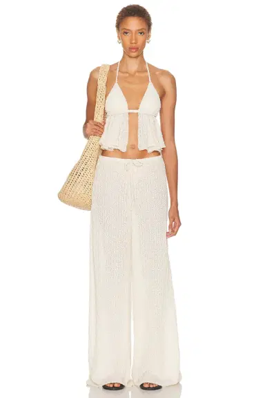 Montce x Elsa Hosk Drawstring Wide Leg Pant | Thumbnail 7 Montce x Elsa Hosk Drawstring Wide Leg Pant | Thumbnail 7