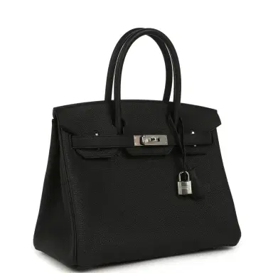 HERMÈS Hermes Birkin 30 Black Togo Palladium Hardware | Thumbnail 2 HERMÈS Hermes Birkin 30 Black Togo Palladium Hardware | Thumbnail 2
