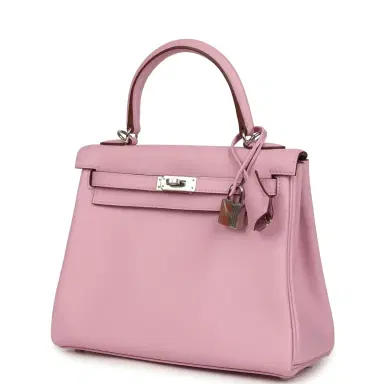 HERMÈS Hermes Kelly Retourne 25 Mauve Sylvestre Swift Palladium Hardware | Thumbnail 5 HERMÈS Hermes Kelly Retourne 25 Mauve Sylvestre Swift Palladium Hardware | Thumbnail 5