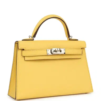 HERMÈS Hermes Kelly Sellier 20 Jaune Mango Epsom Palladium Hardware | Thumbnail 2 HERMÈS Hermes Kelly Sellier 20 Jaune Mango Epsom Palladium Hardware | Thumbnail 2