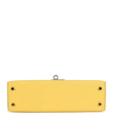HERMÈS Hermes Kelly Sellier 20 Jaune Mango Epsom Palladium Hardware | Thumbnail 6 HERMÈS Hermes Kelly Sellier 20 Jaune Mango Epsom Palladium Hardware | Thumbnail 6