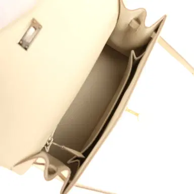 HERMÈS Hermes Kelly Sellier 25 Craie Epsom Electrum Hardware | Thumbnail 8 HERMÈS Hermes Kelly Sellier 25 Craie Epsom Electrum Hardware | Thumbnail 8