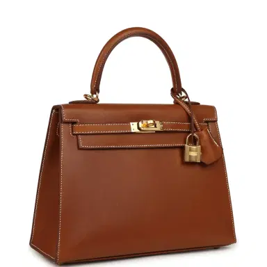 HERMÈS Hermes Kelly Sellier 25 Fauve Barenia Gold Hardware | Thumbnail 2 HERMÈS Hermes Kelly Sellier 25 Fauve Barenia Gold Hardware | Thumbnail 2