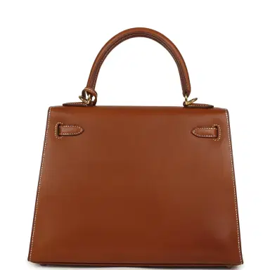 HERMÈS Hermes Kelly Sellier 25 Fauve Barenia Gold Hardware | Thumbnail 4 HERMÈS Hermes Kelly Sellier 25 Fauve Barenia Gold Hardware | Thumbnail 4