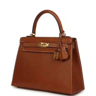 HERMÈS Hermes Kelly Sellier 25 Fauve Barenia Gold Hardware | Thumbnail 5 HERMÈS Hermes Kelly Sellier 25 Fauve Barenia Gold Hardware | Thumbnail 5