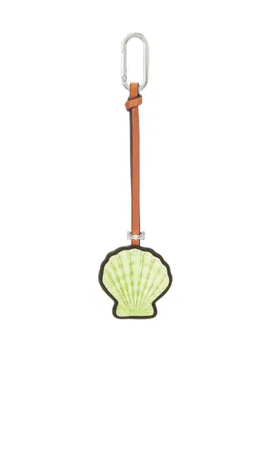 Tory Burch Leather Shell Key Fob | Thumbnail 2