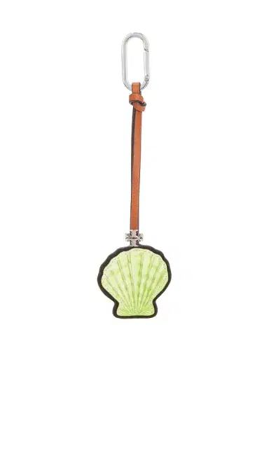 Tory Burch Leather Shell Key Fob | Thumbnail 1