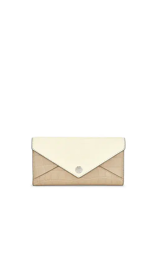 Color Block Envelope Long Wallet