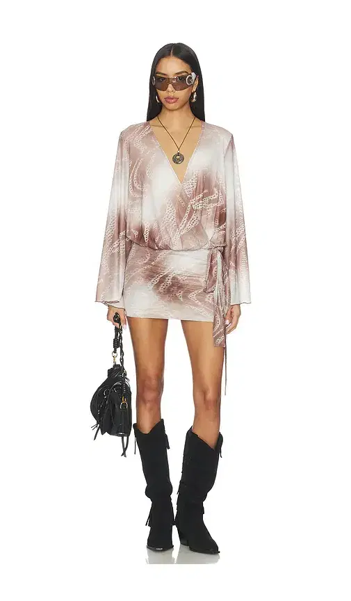 superdown Maree Drape Mini Dress
