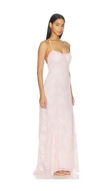 Runaway The Label Ellerby Frill Trim Maxi Dress | Thumbnail 2