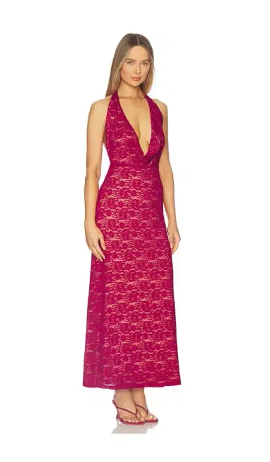 Runaway The Label Kylo Plunge Cowl Maxi Dress | Thumbnail 2 Runaway The Label Kylo Plunge Cowl Maxi Dress | Thumbnail 2