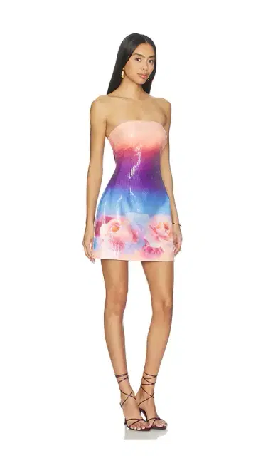Runaway The Label Ibiza Strapless Sequin Mini Dress | Thumbnail 2