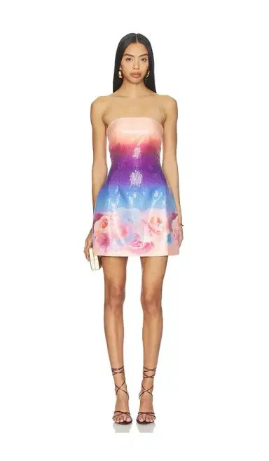 Runaway The Label Ibiza Strapless Sequin Mini Dress | Thumbnail 1