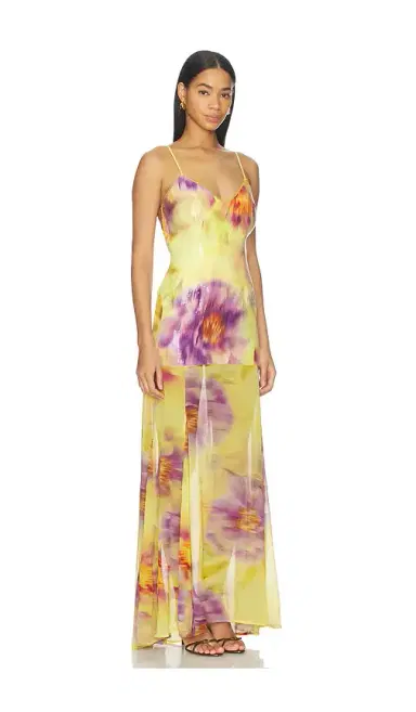 Runaway The Label Tulia Low Back Maxi Dress | Thumbnail 2