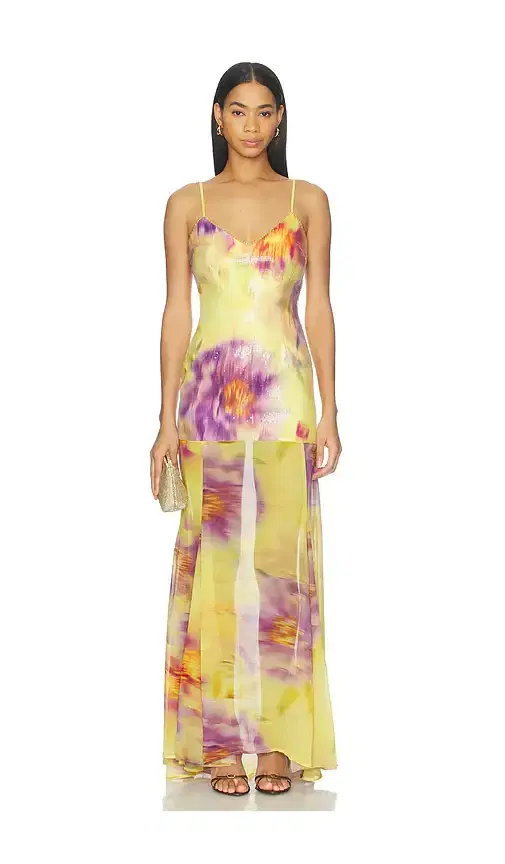 Runaway The Label Tulia Low Back Maxi Dress