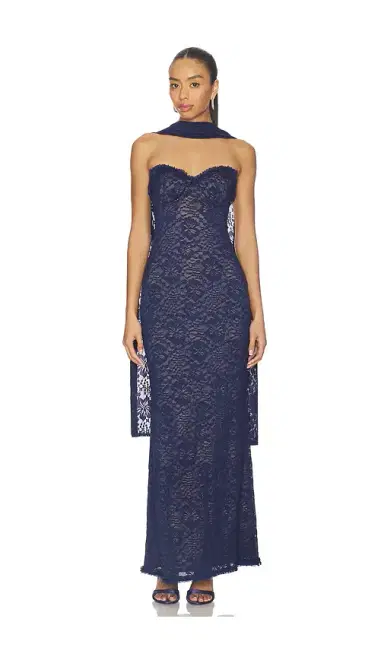 Runaway The Label Amana Strapless Scarf Maxi Dress | Thumbnail 1 Runaway The Label Amana Strapless Scarf Maxi Dress | Thumbnail 1