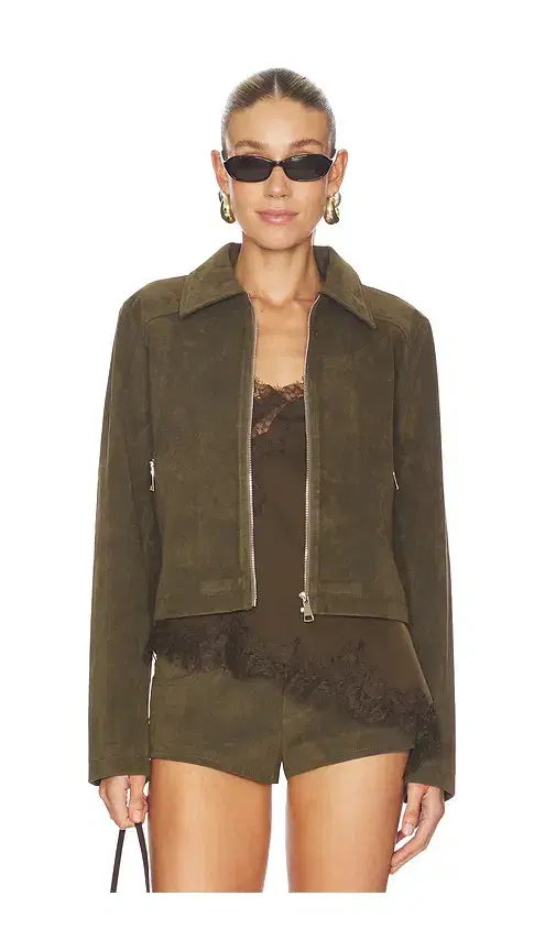 Frannie Faux Suede Jacket