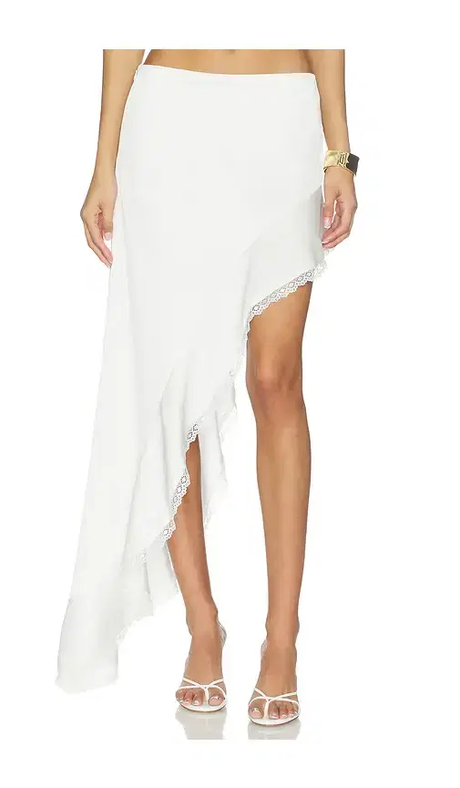 Runaway The Label Loana Wavy Hem Maxi Skirt