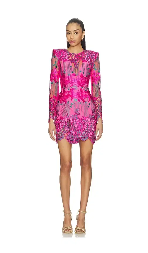 Violets And Music Mini Dress