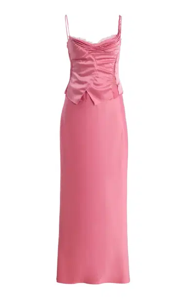 Alejandra Alonso Rojas Hand-Draped Satin Bustier Dress | Thumbnail 1