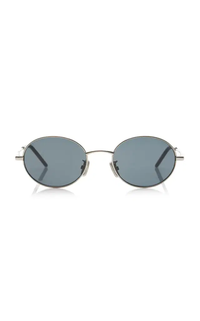 Givenchy City Round-Frame Metal Sunglasses