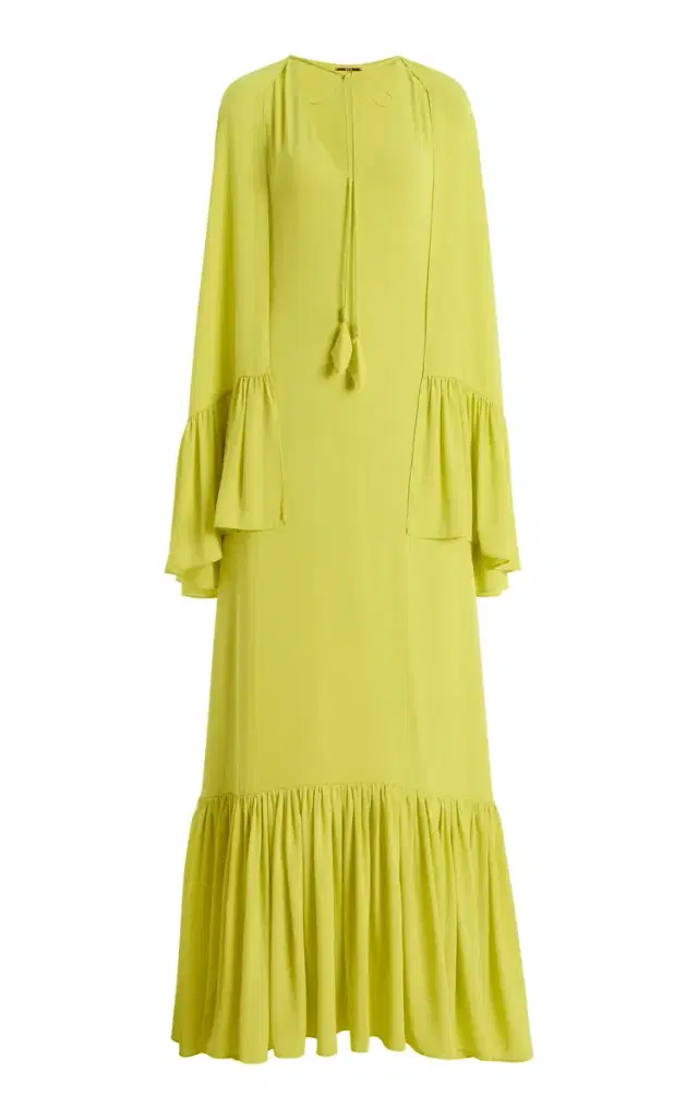Francina Crepe Cape Dress