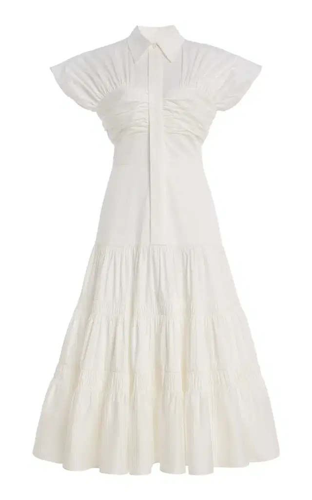Alexis Carosini Cotton-Blend Midi Dress