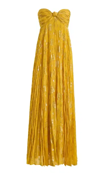 Alexis Soleil Knotted Fil Coupé Gown | Thumbnail 3