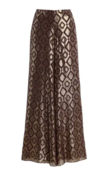 Alexis Maxine Metallic Jacquard Wide-Leg Pants | Thumbnail 19