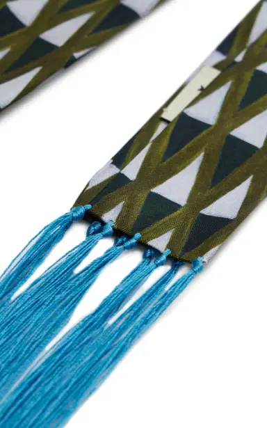 Otzio Breton Fringed Silk Scarf | Thumbnail 3