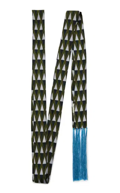 Otzio Breton Fringed Silk Scarf | Thumbnail 1