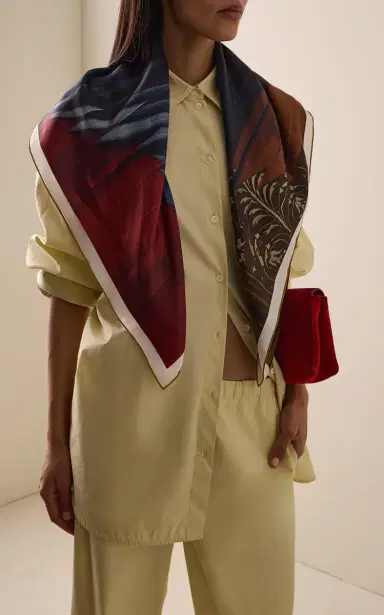 Otzio Bellini Silk Twill Scarf | Thumbnail 2