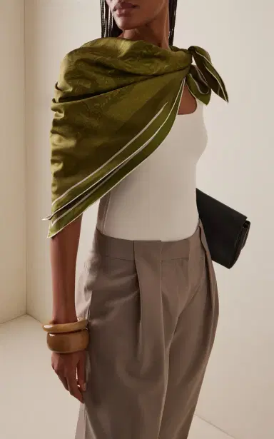 Otzio Bosco Silk Twill Scarf | Thumbnail 3