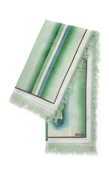 Otzio Spray Fringed Cotton Voile Scarf | Thumbnail 3