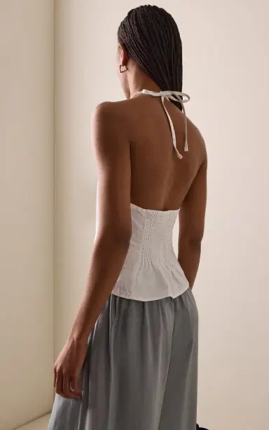 Deiji Studios Close Linen Halter Top | Thumbnail 4 Deiji Studios Close Linen Halter Top | Thumbnail 4