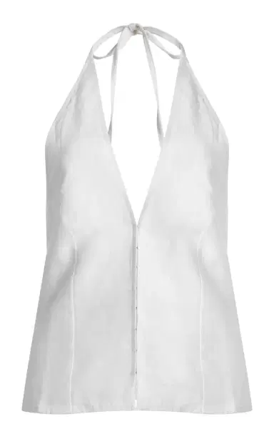 Deiji Studios Close Linen Halter Top | Thumbnail 1 Deiji Studios Close Linen Halter Top | Thumbnail 1