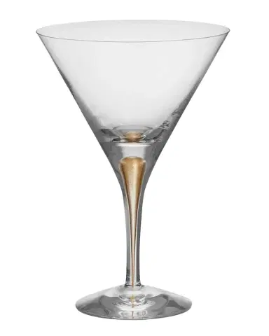 Orrefors Intermezzo Gold Martini Glasses, Set of 2 | Thumbnail 1 Orrefors Intermezzo Gold Martini Glasses, Set of 2 | Thumbnail 1