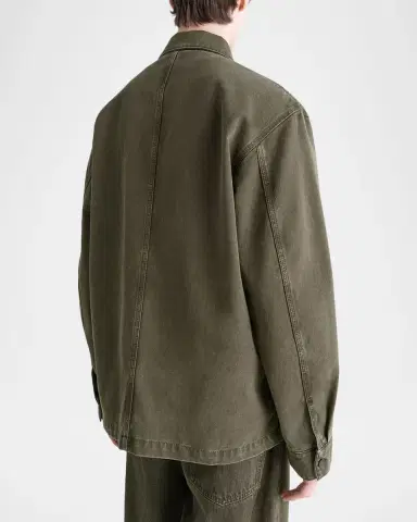 Lemaire Men's Denim Utility Overshirt | Thumbnail 3 Lemaire Men's Denim Utility Overshirt | Thumbnail 3
