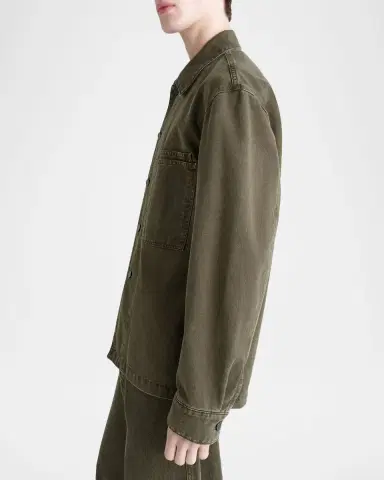 Lemaire Men's Denim Utility Overshirt | Thumbnail 6 Lemaire Men's Denim Utility Overshirt | Thumbnail 6