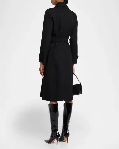 Dolce & Gabbana Rachel Bottoné Tweed Trench Coat | Thumbnail 3 Dolce & Gabbana Rachel Bottoné Tweed Trench Coat | Thumbnail 3