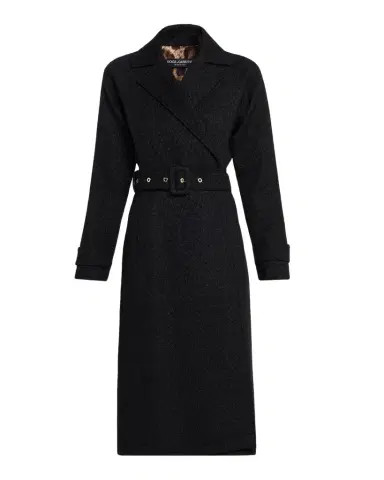 Dolce & Gabbana Rachel Bottoné Tweed Trench Coat | Thumbnail 1 Dolce & Gabbana Rachel Bottoné Tweed Trench Coat | Thumbnail 1