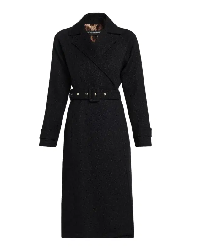 Dolce & Gabbana Rachel Bottoné Tweed Trench Coat