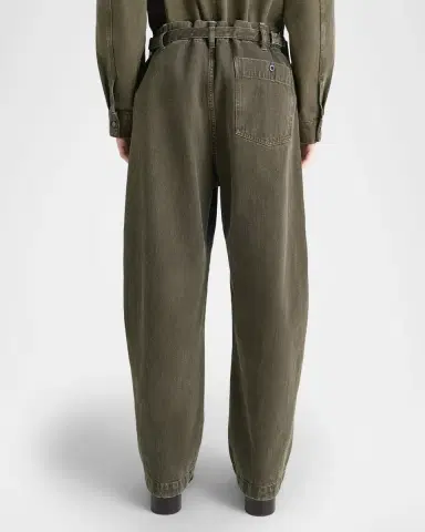 LEMAIRE Men's Waistband-Cinch Maxi Workwear Pants | Thumbnail 3 LEMAIRE Men's Waistband-Cinch Maxi Workwear Pants | Thumbnail 3
