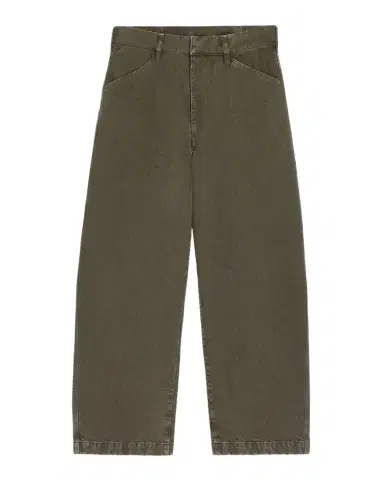 LEMAIRE Men's Waistband-Cinch Maxi Workwear Pants | Thumbnail 1 LEMAIRE Men's Waistband-Cinch Maxi Workwear Pants | Thumbnail 1