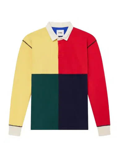 Drake's Colour-Block Cotton-Jersey Rugby Shirt - Men | Thumbnail 1