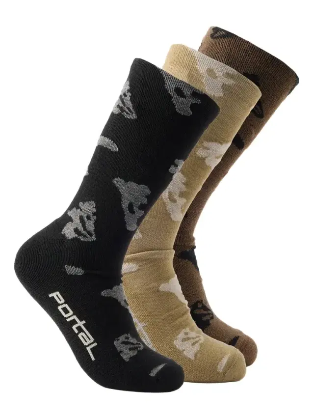 Portal Lineage Three-Pack Cotton-Blend Socks - Men