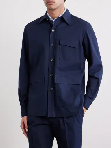 De Petrillo Cotton Overshirt - Men | Thumbnail 3 De Petrillo Cotton Overshirt - Men | Thumbnail 3