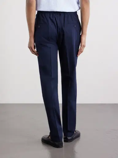 De Petrillo Straight-Leg Pleated Cotton-Twill Trousers - Men | Thumbnail 4 De Petrillo Straight-Leg Pleated Cotton-Twill Trousers - Men | Thumbnail 4