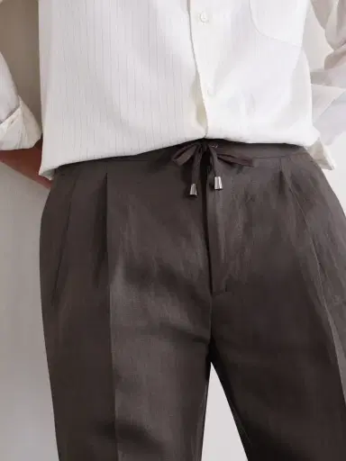 De Petrillo Straight-Leg Pleated Linen Suit Trousers - Men | Thumbnail 5 De Petrillo Straight-Leg Pleated Linen Suit Trousers - Men | Thumbnail 5